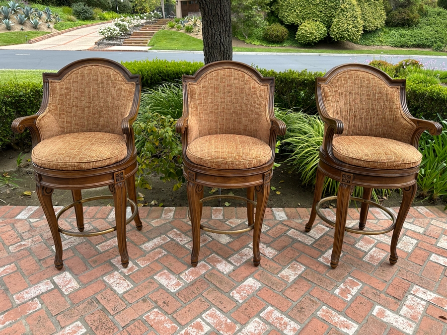 Three Century Furniture Swivel Upholstered Barstools 30' Seat Height 48'H [Photo 3]