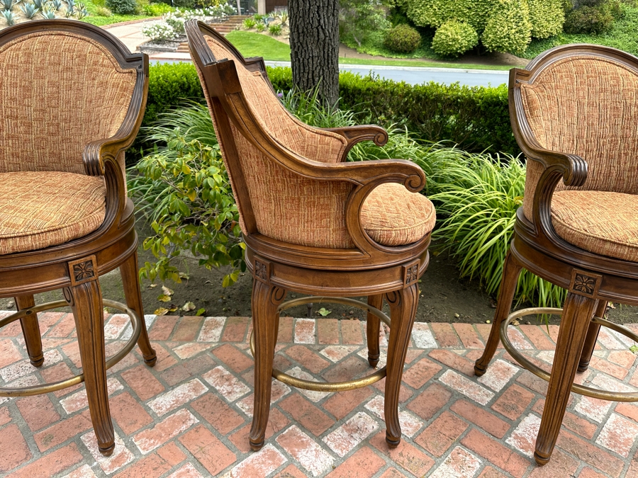 Three Century Furniture Swivel Upholstered Barstools 30' Seat Height 48'H [Photo 5]