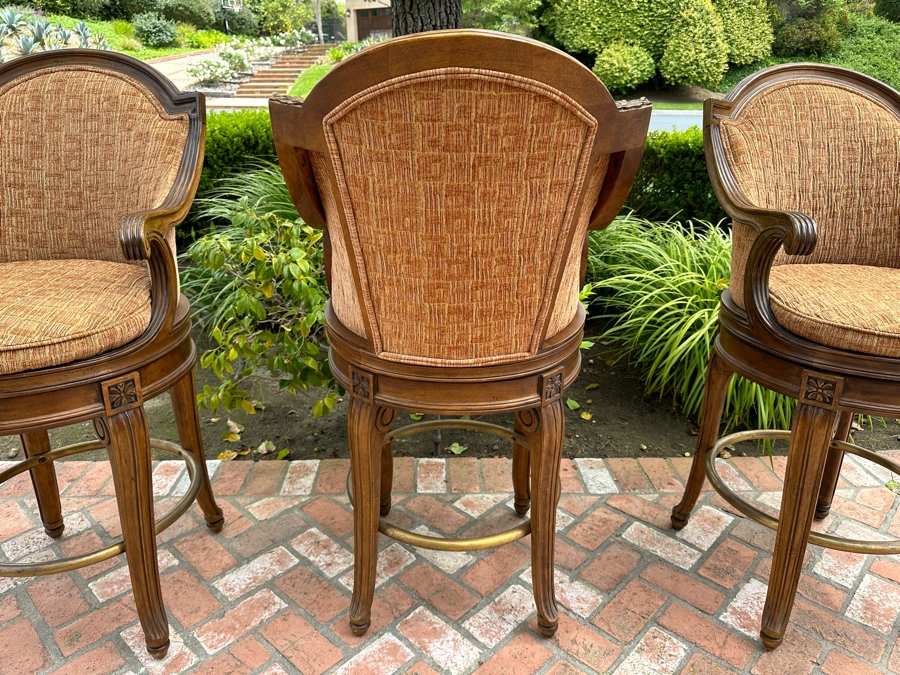 Three Century Furniture Swivel Upholstered Barstools 30' Seat Height 48'H [Photo 6]