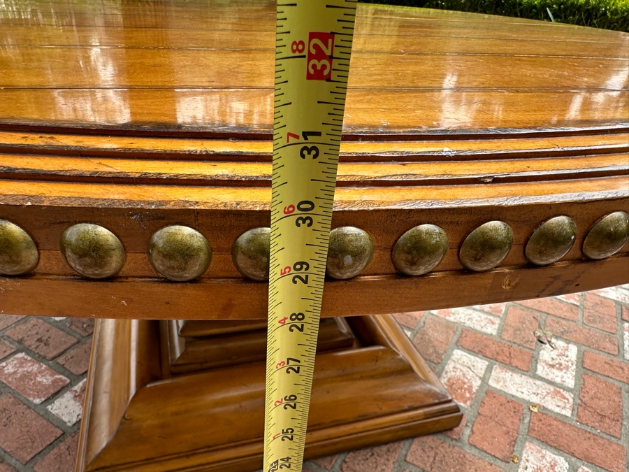 Stunning Century Furniture Pedestal Dining Table 65'R X 31'H With Single Leaf 22'W [Photo 9]