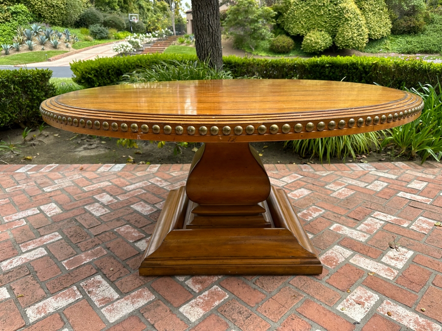 Stunning Century Furniture Pedestal Dining Table 65'R X 31'H With Single Leaf 22'W [Photo 4]