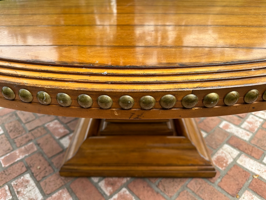 Stunning Century Furniture Pedestal Dining Table 65'R X 31'H With Single Leaf 22'W [Photo 6]