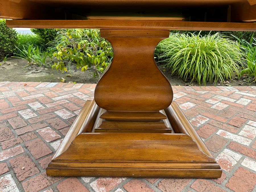 Stunning Century Furniture Pedestal Dining Table 65'R X 31'H With Single Leaf 22'W [Photo 7]