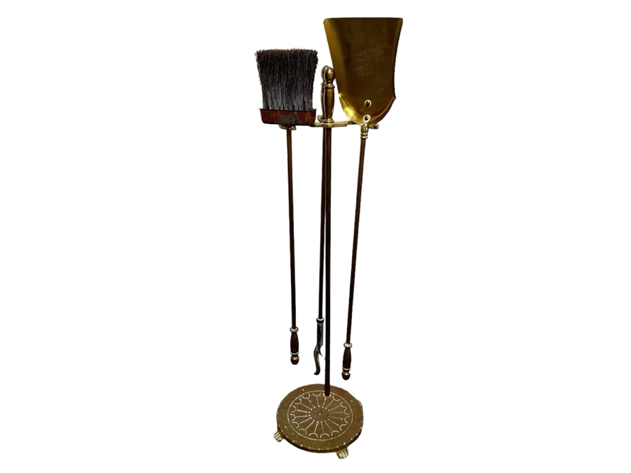 Vintage Brass Fireplace Tools 32'H [Photo 1]