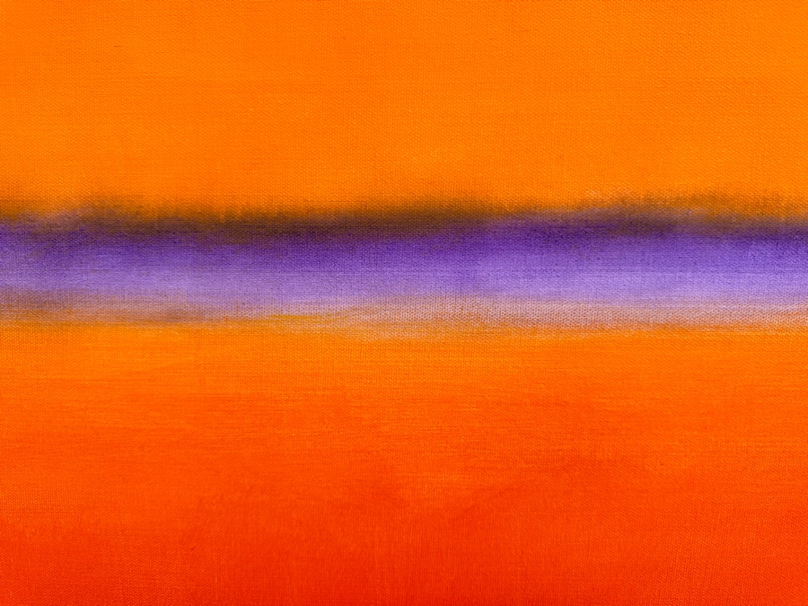 Gerrit Greve (1948-2024, Cardiff by the Sea, CA) Original Modernist Abstract Color Field Acrylic Painting On Canvas In Manner Of Mark Rothko 2023 Signed Verso 40' X 30' Estimate $1,000-$2,000 [Photo 5]