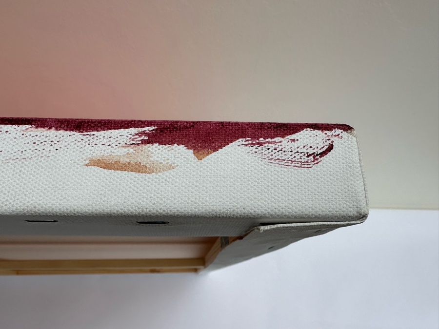 Gerrit Greve (1948-2024, Cardiff by the Sea, CA) Original Modernist Abstract Color Field Acrylic Painting On Canvas In Manner Of Mark Rothko 2023 Signed Verso 40' X 30' Estimate $1,000-$2,000 [Photo 8]