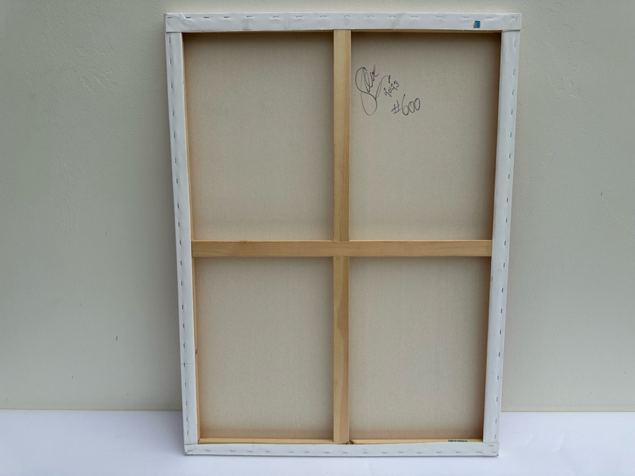 Gerrit Greve (1948-2024, Cardiff by the Sea, CA) Original Modernist Abstract Color Field Acrylic Painting On Canvas In Manner Of Mark Rothko 2023 Signed Verso 30' X 40' Estimate $1,000-$2,000 [Photo 6]