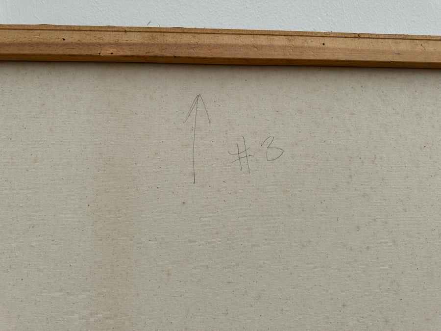 Gerrit Greve (1948-2024, Cardiff by the Sea, CA) Large Original Triptych Modernist Abstract Acrylic Paintings On Canvas Unsigned 144'W X 54'H Estimate $3,000-$6,000 [Photo 12]