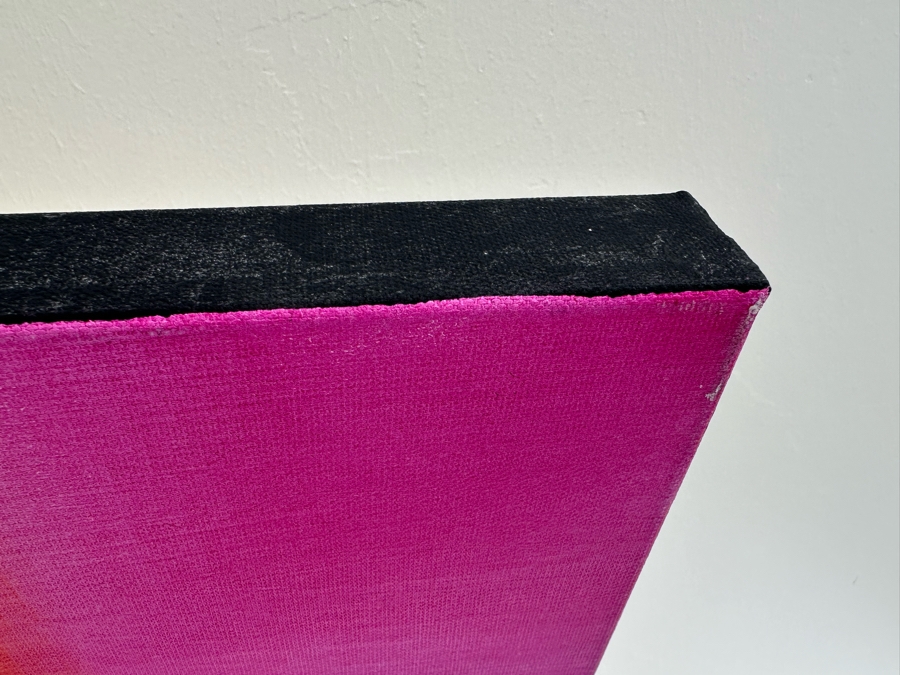 Gerrit Greve (1948-2024, Cardiff by the Sea, CA) Original Modernist Rainbow Box Acrylic Painting On Canvas Signed Verso 2022 40' X 30' Estimate $1,000-$2,000 [Photo 4]