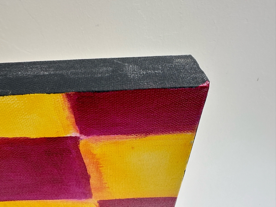 Gerrit Greve (1948-2024, Cardiff by the Sea, CA) Original Modernist Abstract Acrylic Painting On Canvas 2022 Signed Verso 40' X 30' Estimate $1,000-$2,000 [Photo 4]