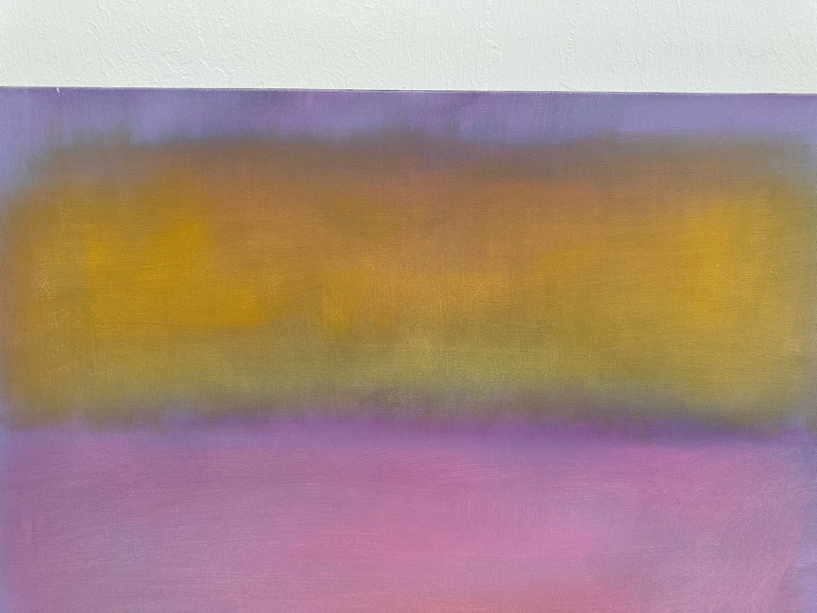 Gerrit Greve (1948-2024, Cardiff by the Sea, CA) Original Modernist Abstract Color Field Acrylic Painting On Canvas In Manner Of Mark Rothko 2019 Signed Verso 36' X 36' Estimate $1,000-$2,000 [Photo 3]