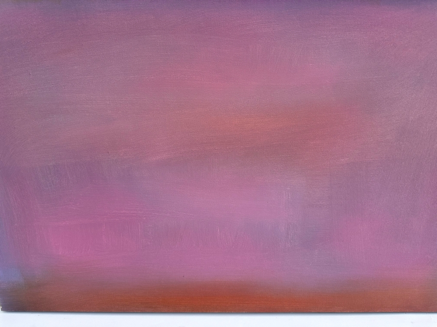 Gerrit Greve (1948-2024, Cardiff by the Sea, CA) Original Modernist Abstract Color Field Acrylic Painting On Canvas In Manner Of Mark Rothko 2019 Signed Verso 36' X 36' Estimate $1,000-$2,000 [Photo 4]