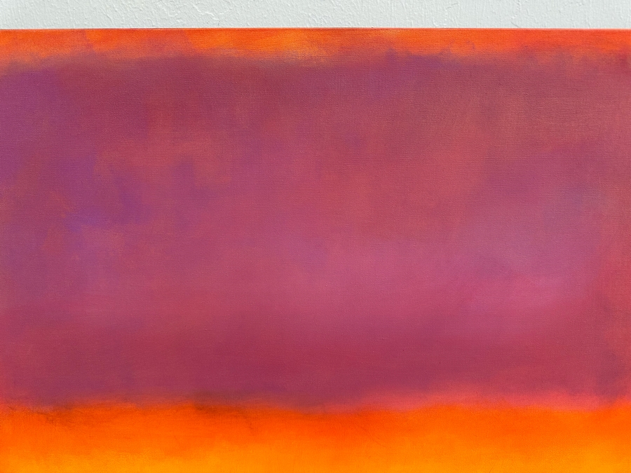 Gerrit Greve (1948-2024, Cardiff by the Sea, CA) Original Modernist Abstract Color Field Acrylic Painting On Canvas In Manner Of Mark Rothko 2019 Signed Verso 36' X 36' Estimate $1,000-$2,000 [Photo 4]