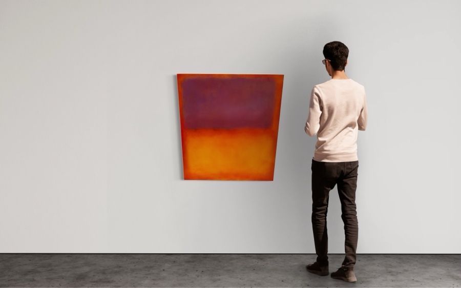 Gerrit Greve (1948-2024, Cardiff by the Sea, CA) Original Modernist Abstract Color Field Acrylic Painting On Canvas In Manner Of Mark Rothko 2019 Signed Verso 36' X 36' Estimate $1,000-$2,000 [Photo 2]