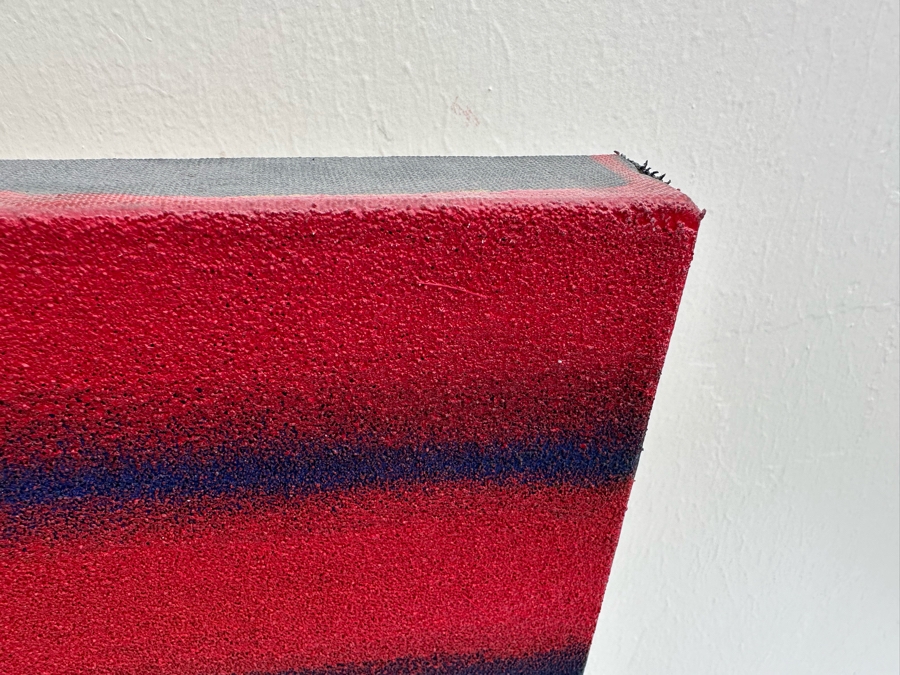 Gerrit Greve (1948-2024, Cardiff by the Sea, CA) Original Modernist Abstract Mixed Media Sand Acrylic Painting On Canvas 2007 Signed Verso 36' X 36' Estimate $1,000-$2,000 [Photo 6]