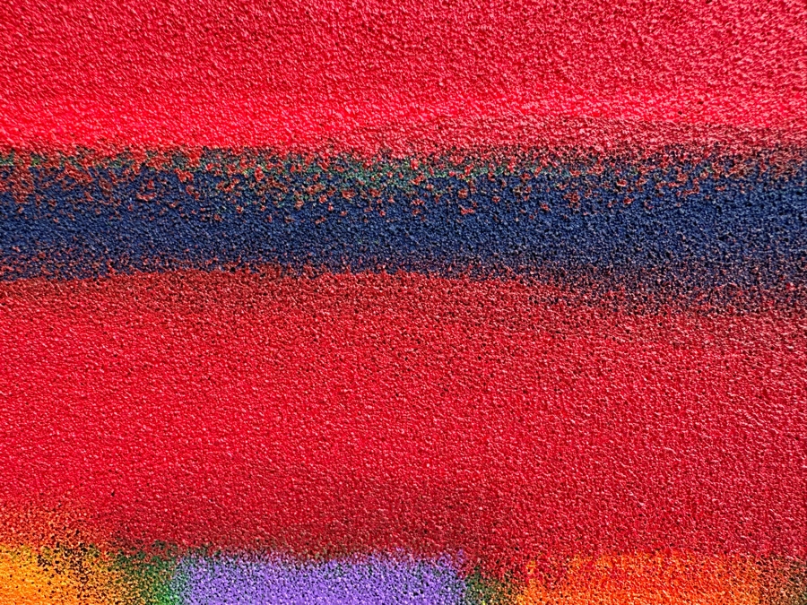 Gerrit Greve (1948-2024, Cardiff by the Sea, CA) Original Modernist Abstract Mixed Media Sand Acrylic Painting On Canvas 2007 Signed Verso 36' X 36' Estimate $1,000-$2,000 [Photo 4]