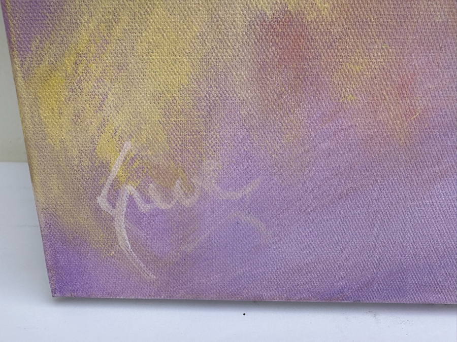 Gerrit Greve (1948-2024, Cardiff by the Sea, CA) Original Abstract Nude Woman Acrylic Painting On Canvas 2023 Signed Verso 30' X 40' Estimate $1,000-$2,000 [Photo 5]