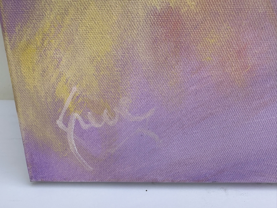 Gerrit Greve (1948-2024, Cardiff by the Sea, CA) Original Abstract Nude Woman Acrylic Painting On Canvas 2023 Signed Verso 30' X 40' Estimate $1,000-$2,000 [Photo 6]