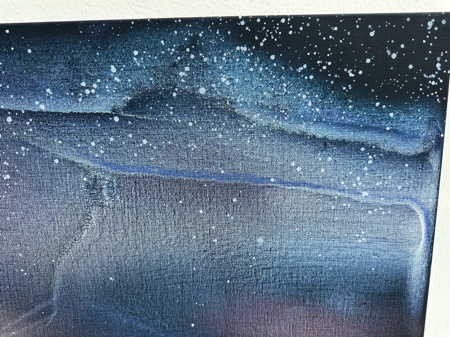 Gerrit Greve (1948-2024, Cardiff by the Sea, CA) Original Abstract Spirit Boats Acrylic Painting On Canvas 2018 Signed Verso 24' X 36' Estimate $1,000-$2,000 [Photo 4]