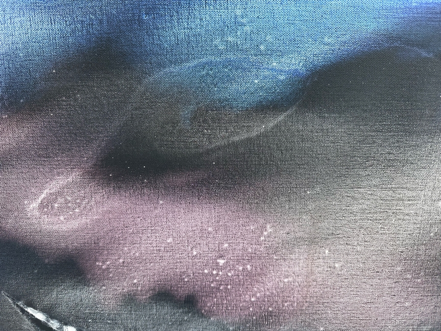 Gerrit Greve (1948-2024, Cardiff by the Sea, CA) Original Abstract Spirit Boats Acrylic Painting On Canvas Titled Voyage 295 2018 Signed Verso 36' X 24' Estimate $1,000-$2,000 [Photo 5]