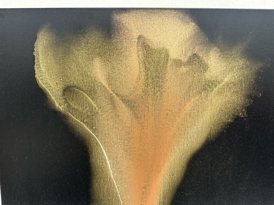 Gerrit Greve (1948-2024, Cardiff by the Sea, CA) Original Abstract Spirit Boats Acrylic Painting On Canvas Titled Voyage 151 2014 Signed Verso 24' X 36' Estimate $1,000-$2,000 [Photo 5]