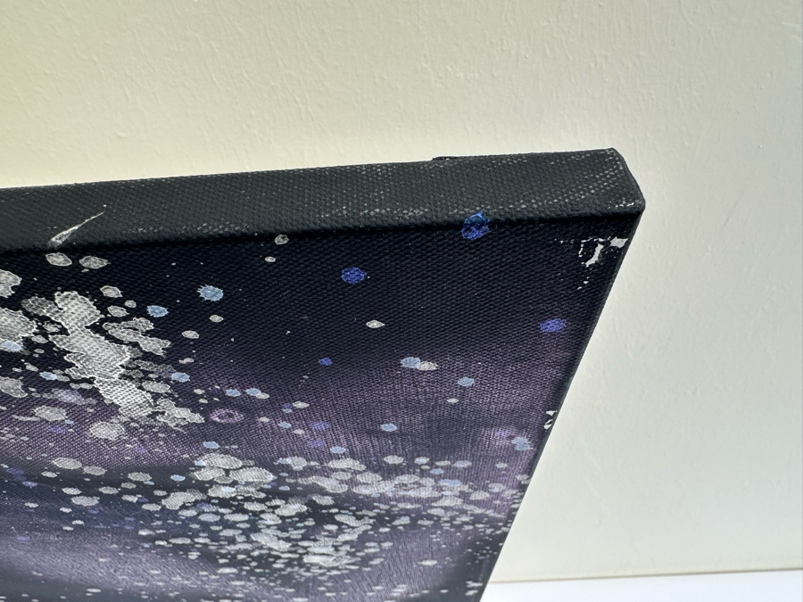 Gerrit Greve (1948-2024, Cardiff by the Sea, CA) Original Abstract Spirit Boats Acrylic Painting On Canvas Titled Voyage 239 2018 Signed Verso 36' X 24' Estimate $1,000-$2,000 [Photo 7]