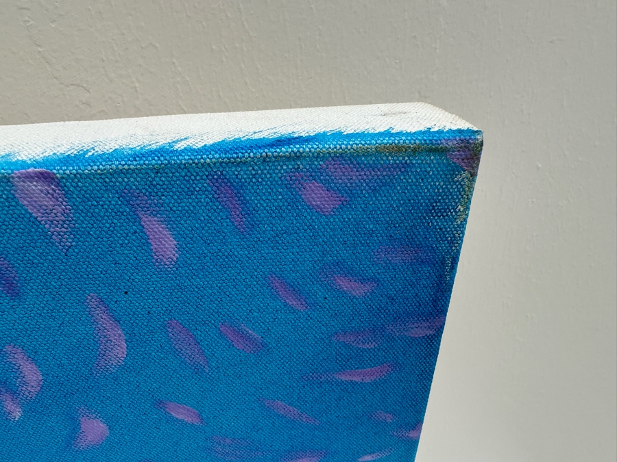 Gerrit Greve (1948-2024, Cardiff by the Sea, CA) Original Abstract Colorful Underwater Ocean Acrylic Painting On Canvas Titled 'Underwater Jing Wen' 2021 Signed Verso 60' X 36' Estimate $1,000-$2,000 (Updated Size) [Photo 6]