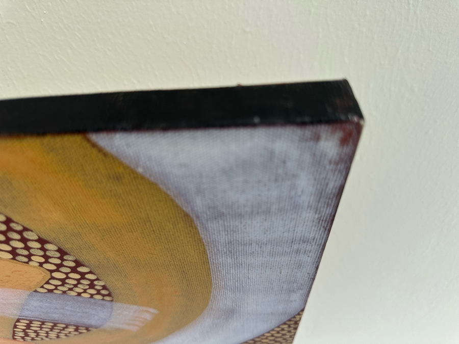 Gerrit Greve (1948-2024, Cardiff by the Sea, CA) Original Abstract Acrylic Painting On Canvas Titled 'Floor Of The Temple, Journey 241' 2009 Signed Verso 28' X 22' Estimate $1,000-$2,000 [Photo 4]