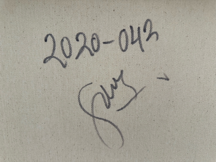 Gerrit Greve (1948-2024, Cardiff by the Sea, CA) Original Abstract Flowers Acrylic Painting On Canvas 2020 Signed Verso 24' X 30' Estimate $1,000-$2,000 [Photo 10]