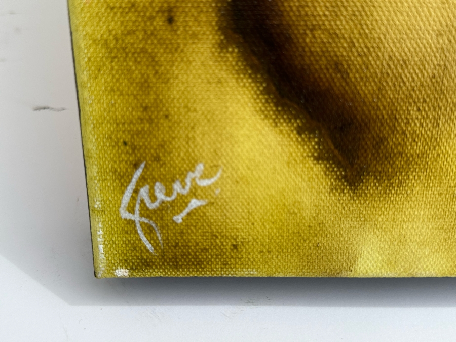 Gerrit Greve (1948-2024, Cardiff by the Sea, CA) Original Abstract Flowers Acrylic Painting On Canvas 2020 Signed Verso 24' X 30' Estimate $1,000-$2,000 [Photo 5]