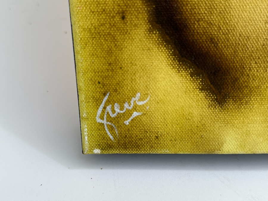 Gerrit Greve (1948-2024, Cardiff by the Sea, CA) Original Abstract Flowers Acrylic Painting On Canvas 2020 Signed Verso 24' X 30' Estimate $1,000-$2,000 [Photo 6]