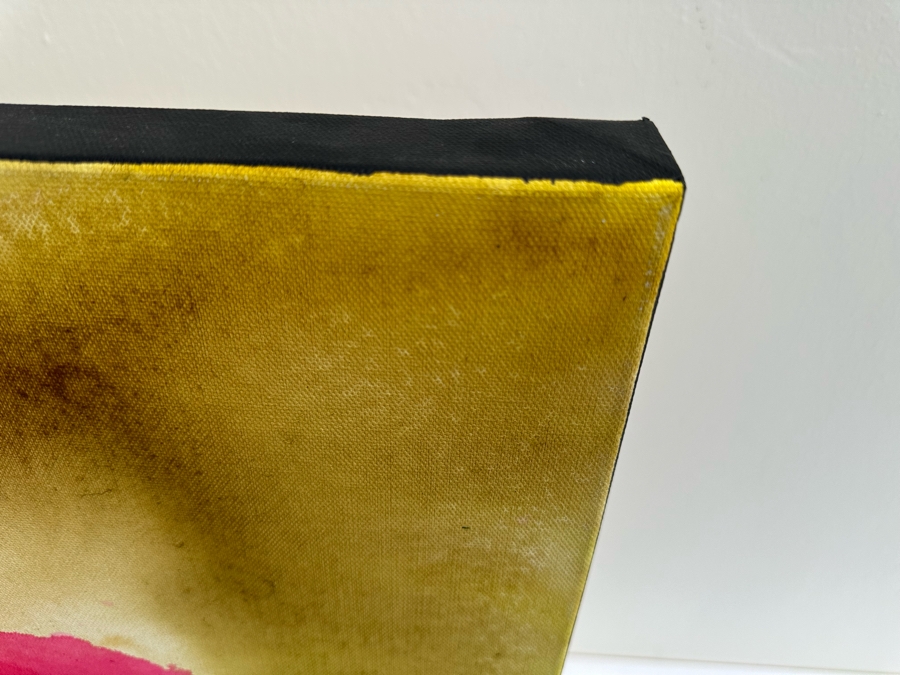 Gerrit Greve (1948-2024, Cardiff by the Sea, CA) Original Abstract Flowers Acrylic Painting On Canvas 2020 Signed Verso 24' X 30' Estimate $1,000-$2,000 [Photo 8]