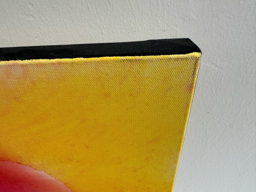 Gerrit Greve (1948-2024, Cardiff by the Sea, CA) Original Abstract Flowers Acrylic Painting On Canvas 2020 Signed Verso 24' X 30' Estimate $1,000-$2,000 [Photo 5]