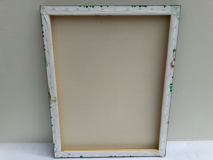 Gerrit Greve (1948-2024, Cardiff by the Sea, CA) Original Abstract Flowers Acrylic Painting On Canvas Signed Front 24' X 30' Estimate $1,000-$2,000 [Photo 5]