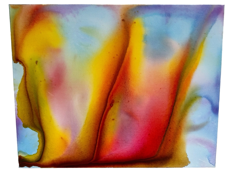 Gerrit Greve (1948-2024, Cardiff by the Sea, CA) Original Abstract Acrylic Painting On Canvas 2020 Signed Verso 30' X 24' Estimate $1,000-$2,000 [Photo 1]