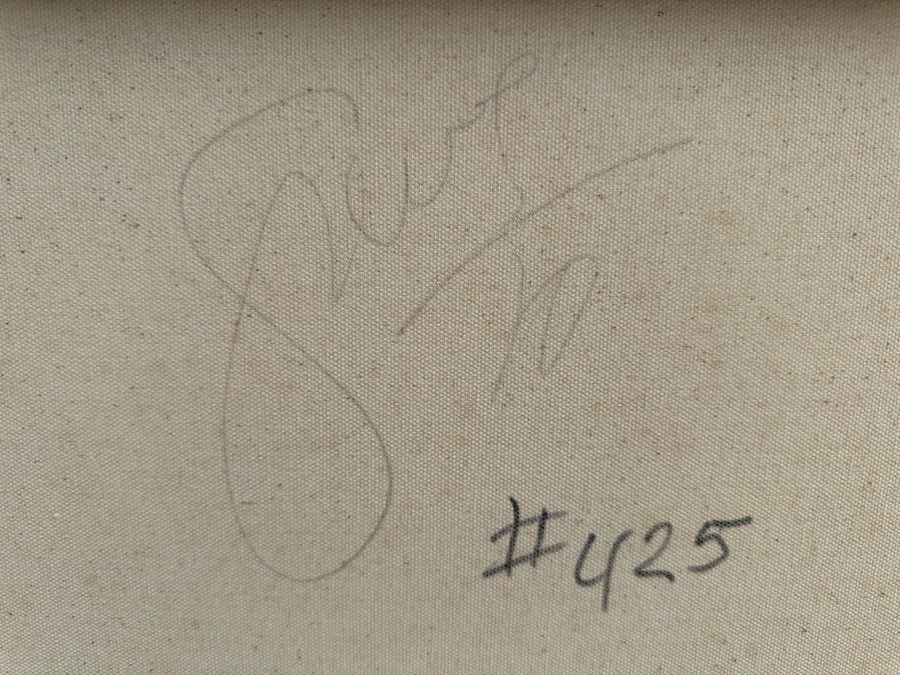 Gerrit Greve (1948-2024, Cardiff by the Sea, CA) Original Modernist Abstract Color Field Acrylic Painting On Canvas In Manner Of Mark Rothko 2010 Signed Verso 24' X 30' Estimate $1,000-$2,000 [Photo 7]