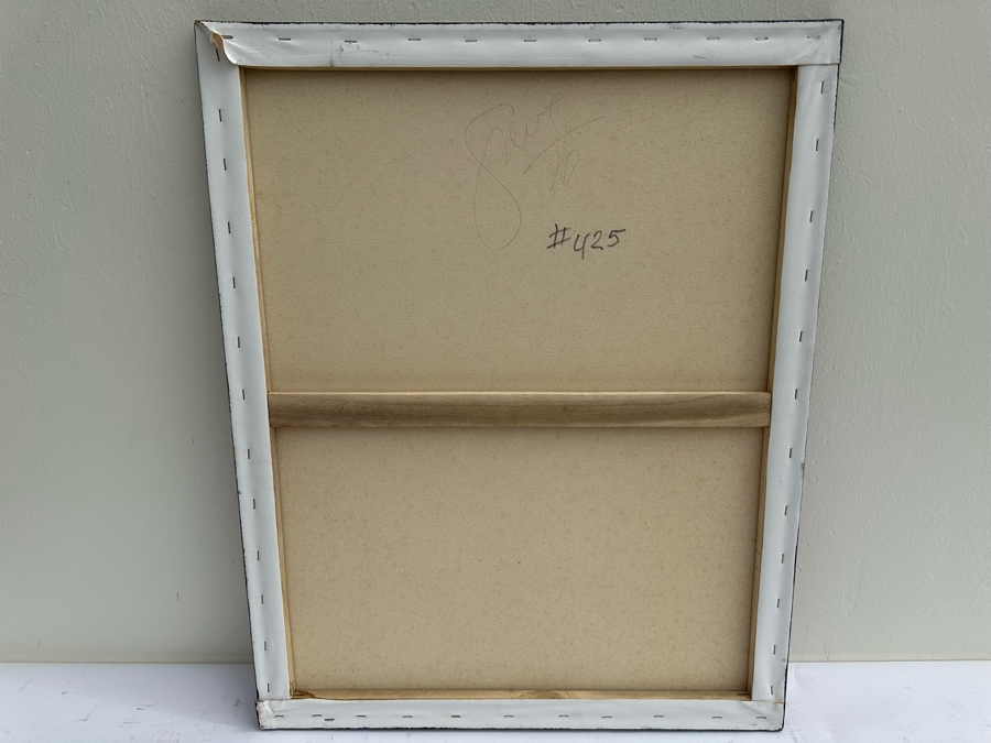 Gerrit Greve (1948-2024, Cardiff by the Sea, CA) Original Modernist Abstract Color Field Acrylic Painting On Canvas In Manner Of Mark Rothko 2010 Signed Verso 24' X 30' Estimate $1,000-$2,000 [Photo 6]