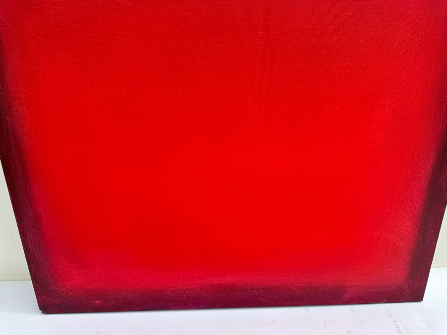 Gerrit Greve (1948-2024, Cardiff by the Sea, CA) Original Modernist Abstract Color Field Acrylic Painting On Canvas In Manner Of Mark Rothko 2010 Signed Verso 24' X 30' Estimate $1,000-$2,000 [Photo 4]