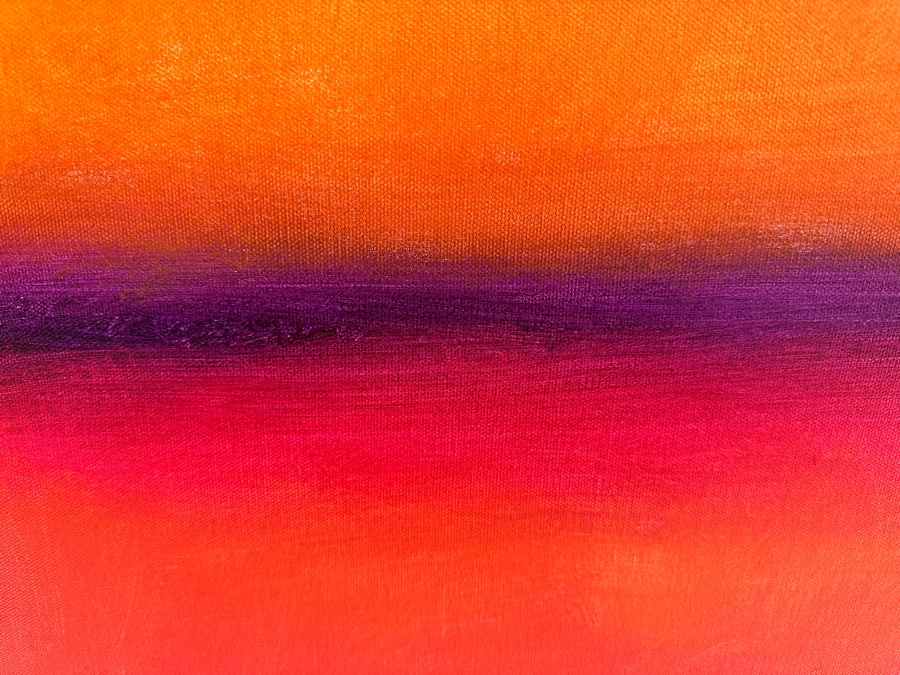 Gerrit Greve (1948-2024, Cardiff by the Sea, CA) Original Modernist Abstract Color Field Acrylic Painting On Canvas In Manner Of Mark Rothko 2010 Signed Verso 24' X 30' Estimate $1,000-$2,000 [Photo 2]