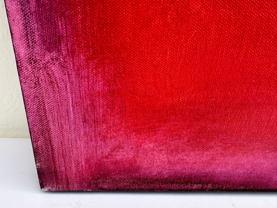 Gerrit Greve (1948-2024, Cardiff by the Sea, CA) Original Modernist Abstract Color Field Acrylic Painting On Canvas In Manner Of Mark Rothko 2010 Signed Verso 24' X 30' Estimate $1,000-$2,000 [Photo 4]