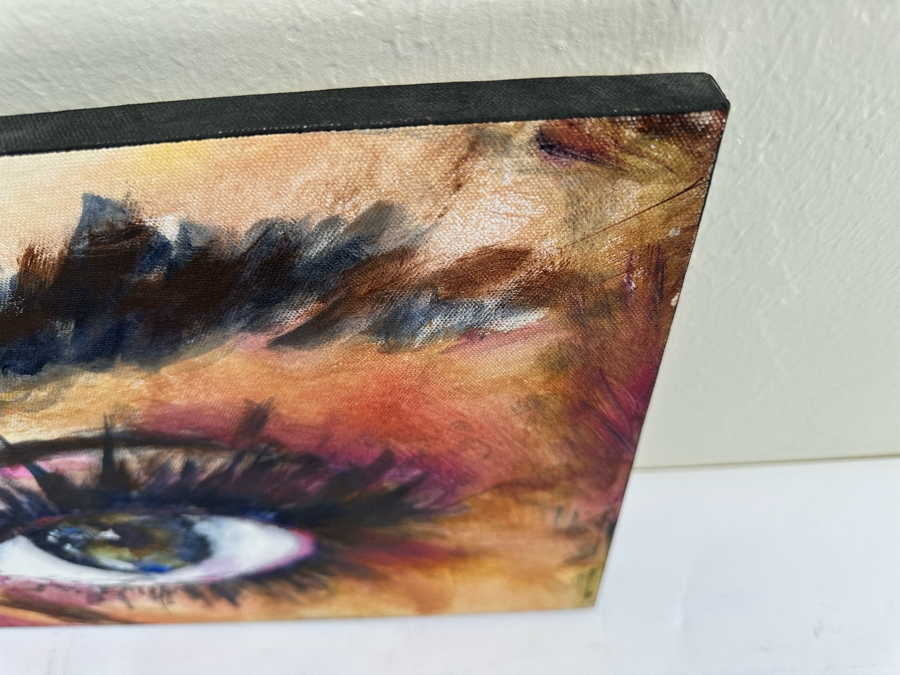 Gerrit Greve (1948-2024, Cardiff by the Sea, CA) Original Eyes Acrylic Painting 2011 Signed Verso 36' X 12' Estimate $1,000-$2,000 [Photo 7]