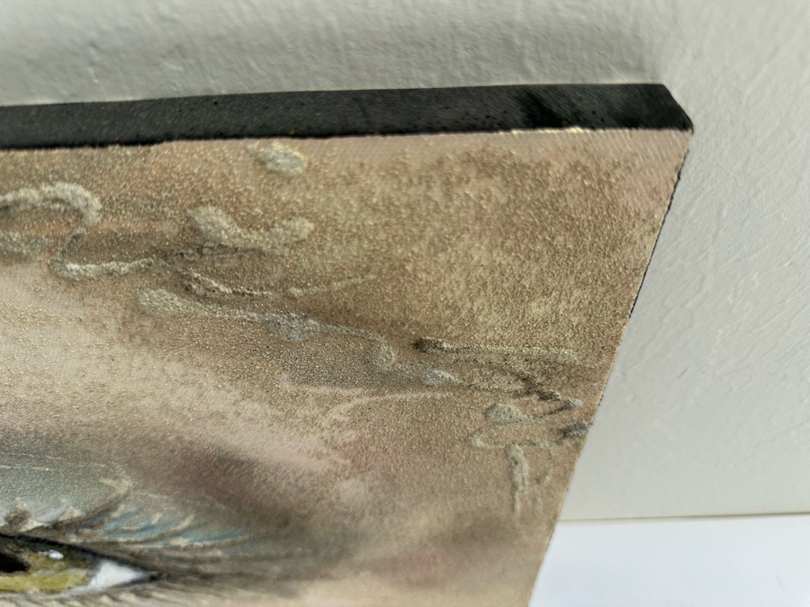 Gerrit Greve (1948-2024, Cardiff by the Sea, CA) Original Eyes Acrylic Painting Signed Verso 36' X 12' Estimate $1,000-$2,000 [Photo 8]