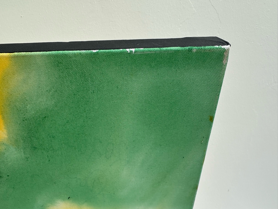 Gerrit Greve (1948-2024, Cardiff by the Sea, CA) Original Abstract Flowers Acrylic Painting On Canvas 2020 Signed Verso 36' X 48'	 Estimate $1,000-$2,000 [Photo 7]