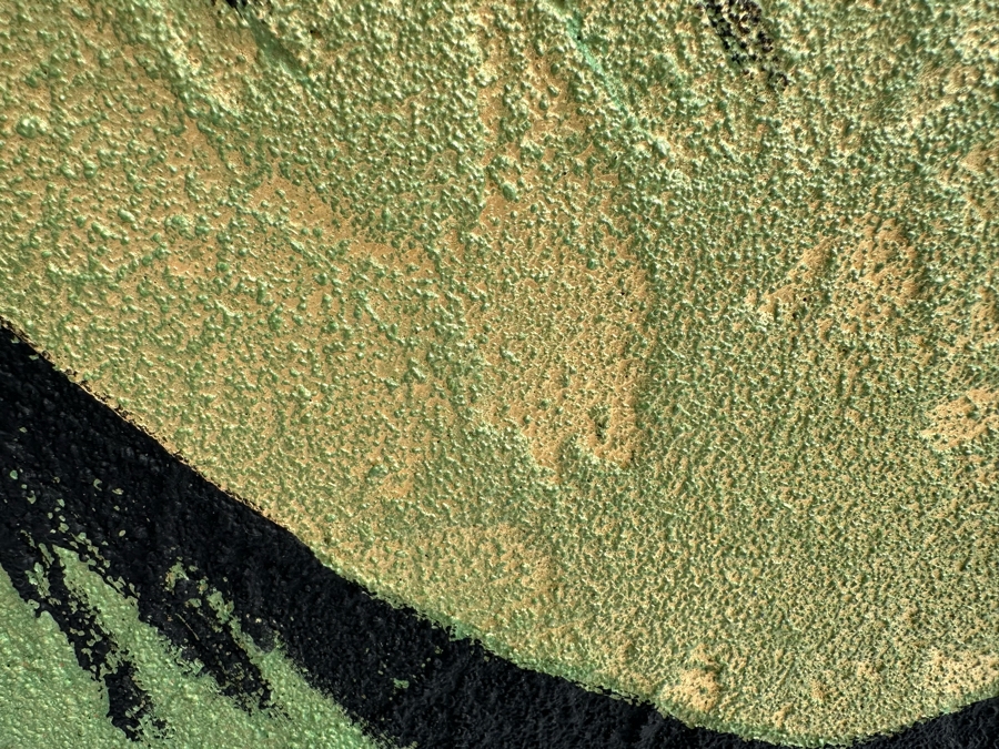 Gerrit Greve (1948-2024, Cardiff by the Sea, CA) Original Mixed Media Acrylic Painting Titled 'Ravens Play' Signed Verso 48' X 36' Estimate $1,000-$2,000 [Photo 8]