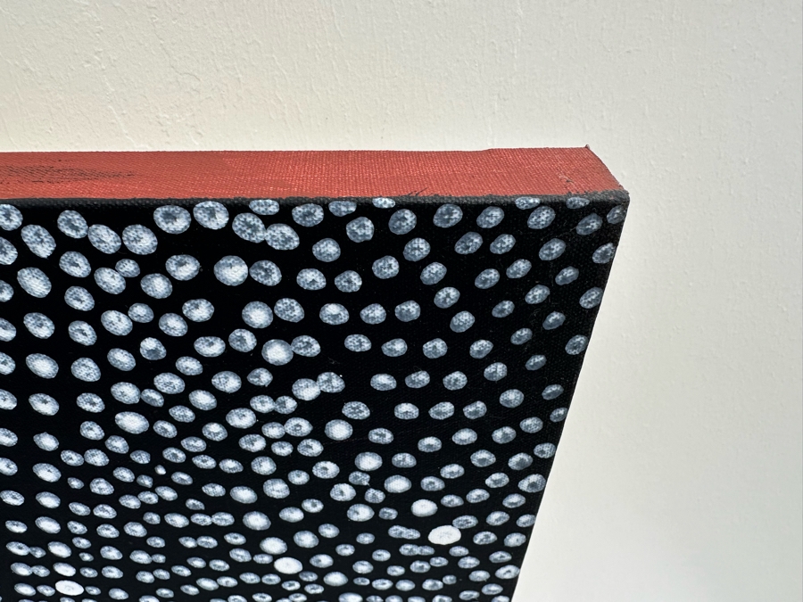 Gerrit Greve (1948-2024, Cardiff by the Sea, CA) Original Abstract Spirit Boats Acrylic Painting On Canvas Titled 'Voyage 3 (In The Rain)' 2011 Signed Verso 60' X 36' Estimate $1,000-$2,000 [Photo 7]