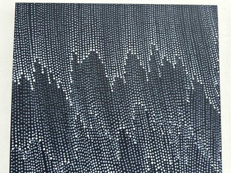 Gerrit Greve (1948-2024, Cardiff by the Sea, CA) Original Abstract Acrylic Painting On Canvas Titled 'Rain' 2012 Signed Verso 36' X 60' Estimate $1,000-$2,000 [Photo 5]