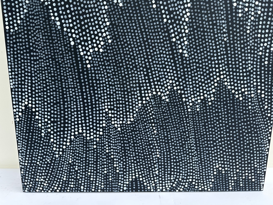 Gerrit Greve (1948-2024, Cardiff by the Sea, CA) Original Abstract Acrylic Painting On Canvas Titled 'Rain' 2012 Signed Verso 36' X 60' Estimate $1,000-$2,000 [Photo 3]