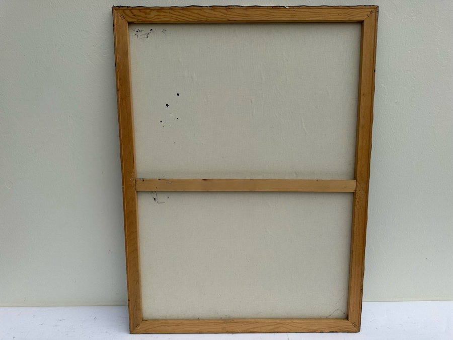 Gerrit Greve (1948-2024, Cardiff by the Sea, CA) Original Colorful Abstract Nude Woman Drip Painting On Canvas In Manner Of Jackson Pollock Signed Front 30' X 40' Estimate $1,000-$2,000 [Photo 9]