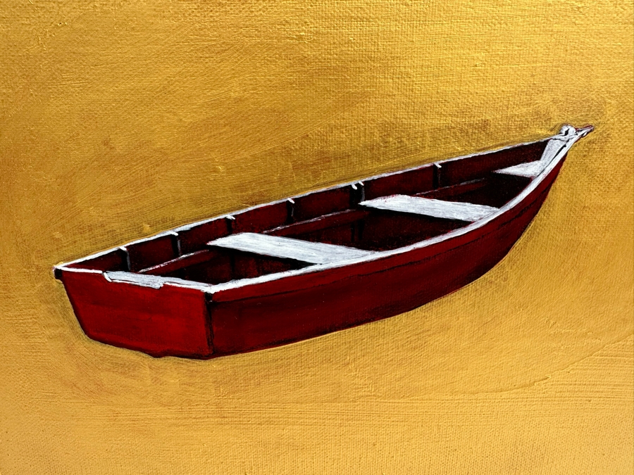 Gerrit Greve (1948-2024, Cardiff by the Sea, CA) Original Mixed Media Icon Series Acrylic Painting On Canvas Titled 'Second Chance' 2001 Signed Verso 24' X 24' Retails $3,200 Estimate $1,000-$2,000 [Photo 2]