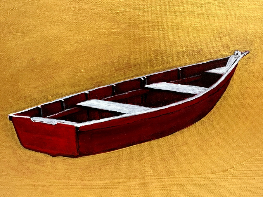 Gerrit Greve (1948-2024, Cardiff by the Sea, CA) Original Mixed Media Icon Series Acrylic Painting On Canvas Titled 'Second Chance' 2001 Signed Verso 24' X 24' Retails $3,200 Estimate $1,000-$2,000 [Photo 7]